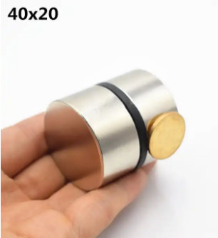 N52 40x20 mm Disco de altavoz potente de tierras raras redondo superfuerte Imán NdFeB